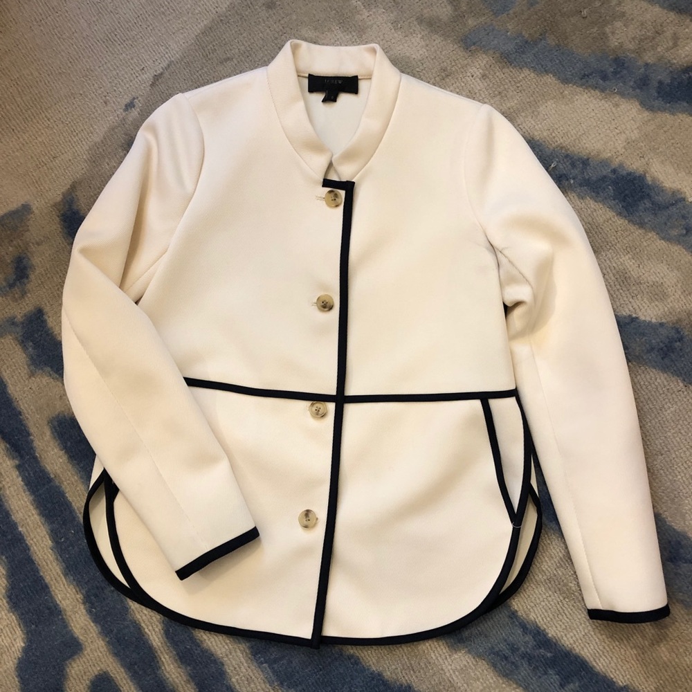 J. Crew Tipped Twill Jacket